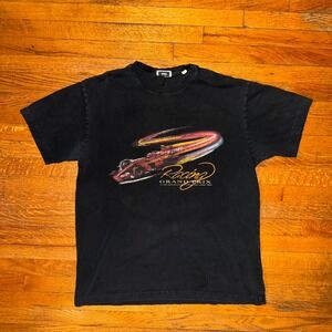 KITH Mens Black Racing‎ Grand Prix Graphic T Shirt Size Large